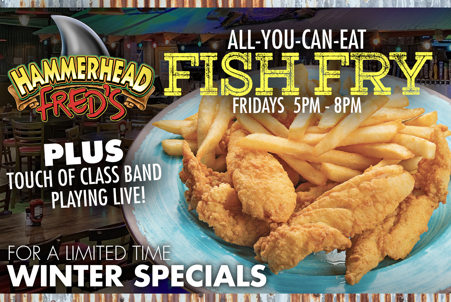 All-You-Can-Eat Fish Fry - Hammerhead Fred's
